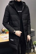 男士加厚羽绒服2020冬季新款中长款连帽潮流休闲外套DS273T，男装羽绒服，电商A102