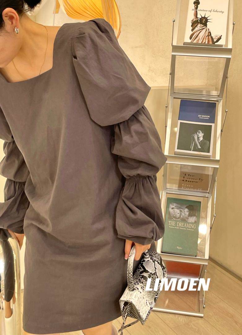 8180泡袖连衣裙，女装连衣裙，mm+ 里墨恩