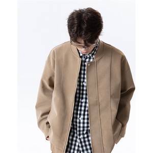 美式复古夹克潮服男高级感百搭设计感棒球FYH38-特价P65图片