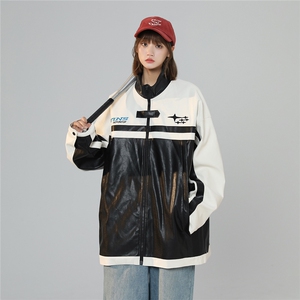 2025秋季新款 个性潮流美式机车服皮衣外套JK514/P108控148-100涤图片