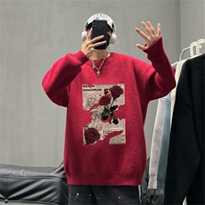 半高薄款毛衣MB23W08-P45加绒加厚JRMB23W08-P55加绒限价78，男装针织衫/毛衣，电商A028