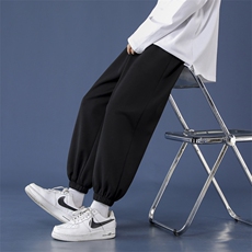 加绒2023秋冬卫裤高弹健康布聚酯纤维WK602-1-p22加绒特批30，男装休闲裤，星座718-1