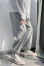 秋冬休闲裤运动男士宽松九分裤直筒裤子可束脚W/加绒40，男装休闲裤，星座1506-1
