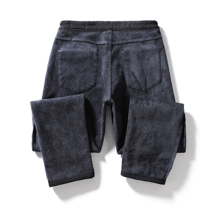 6611常规p38加绒p48 秋冬2023休闲裤男松紧裤腰韩版男士商务长裤图片