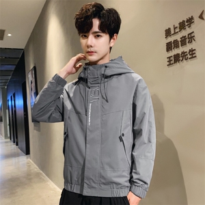 男连帽春秋薄款夹克外套 5032-1_1886P65图片