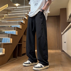 ！2025夏季新款男士冰丝弯刀裤潮牌情侣款式直筒裤BK005P45，男装休闲裤，电商B220