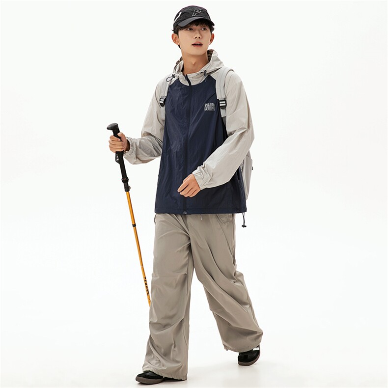 2024夏季新款男装撞色拼接宽松外套薄款透气立领防晒衣FSY12-F75,男装防晒衣,电商A101（原外27）