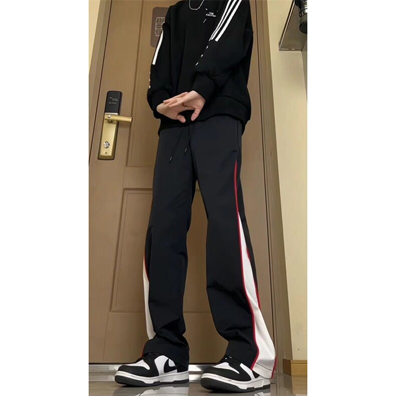 夏季美式insi高街hiphop拼接宽松运动长裤货号K2315P4568,女装休闲裤,电商A063