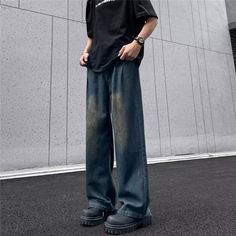 2024美式牛仔裤男款春季长裤潮S235P40,男装牛仔裤,星座1116-2