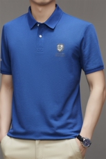 短袖T恤男翻领刺绣上衣夏季中年男士商务休闲纯色POLO衫男装，男装T恤，电商B212（原钱塘6029）
