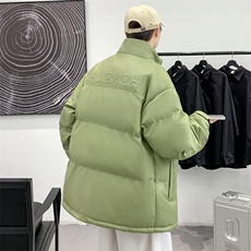 冬季宽松棉衣外套加绒加厚2022纯色刺绣棉服男士8873-P115控价148，男装棉衣，电商A441-1