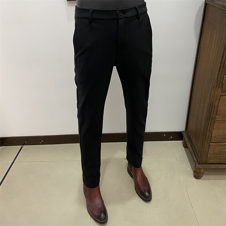2025冬季新款长裤加绒休闲小脚西裤DS10301特批52,男装西裤,电商B368