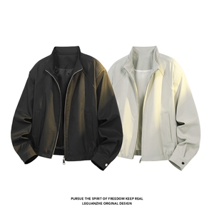 2026 春季新款 港风白底大码个性帅气夹克M-5X HJ26034-特P50图片