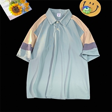 2023夏季新款短袖男潮流港风polo衫百搭半袖zdp2301-P40，男装Polo衫，星座717