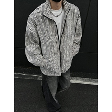 现货JK10071-特批55夏季大码灯芯高品质夹克外套宽松情侣上衣，男装夹克，电商A059