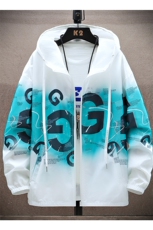 渐变冰丝防晒服夏季薄款户外防紫外线透气夏防晒衣服A438-08-P30，男装防晒衣，电商A438