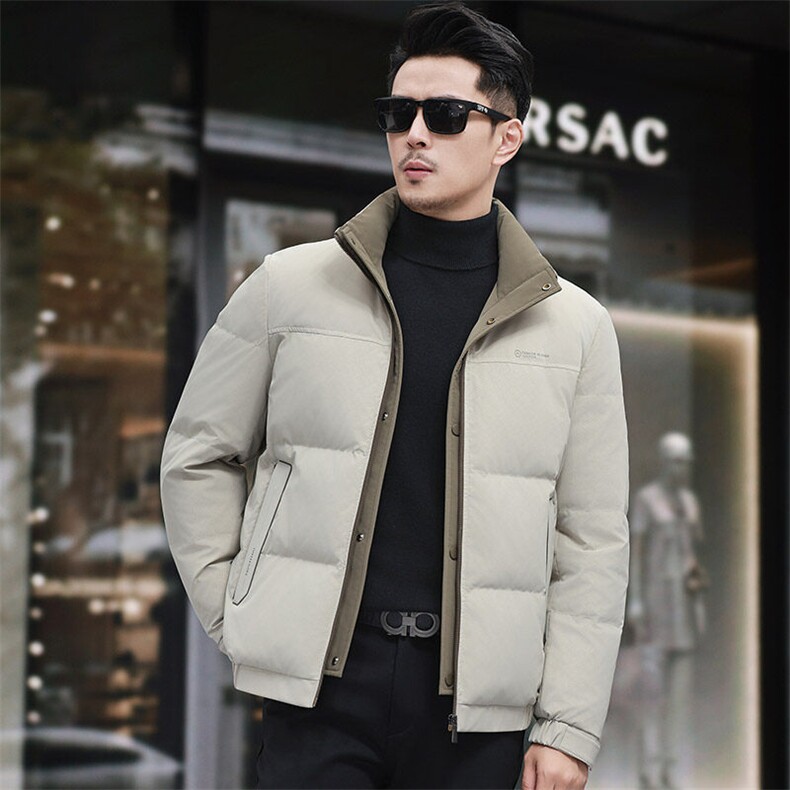 实体男士立领高品质羽绒服主推图片