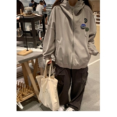 2025秋季美式街头开衫卫衣外套男女宽松拉链运动上衣潮，男装夹克，星座1210-1