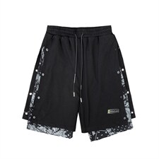腰果花短裤男潮牌夏季外穿五分裤子潮流百搭休闲沙滩中裤DY08-P28，男装休闲裤，星座1008-1