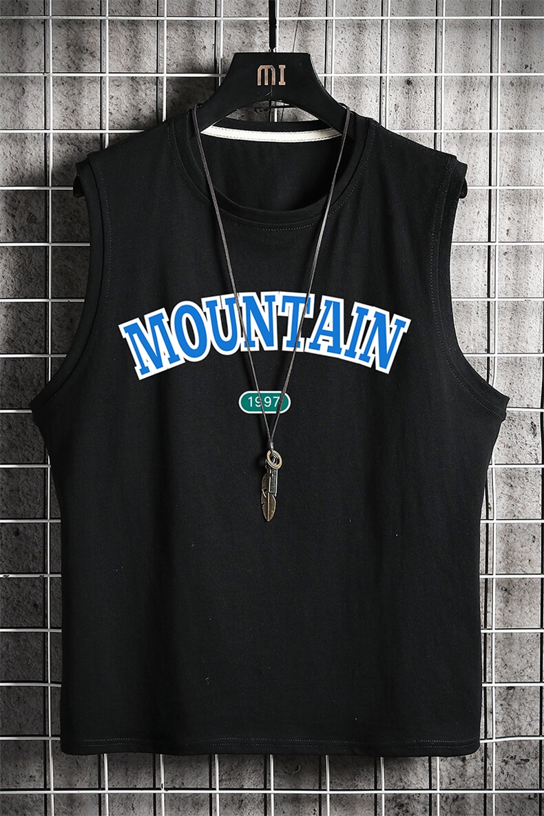 BX25231-P20港风运动汗背心男大码汗衫男无袖T恤男网格,男装T恤,电商A040A