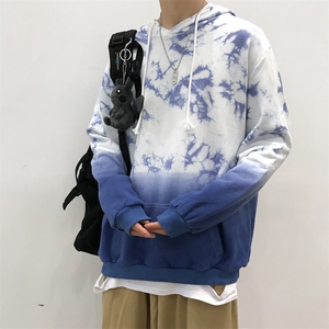 W189-特P50  春秋纯棉 吊染渐变休闲印花卫衣图片
