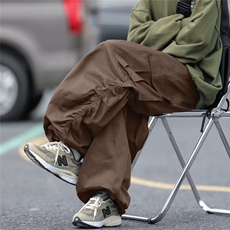 美式复古宽松阔腿工装裤男女潮牌高街嘻哈休闲裤QK55P48，男装休闲裤，星座1116-2