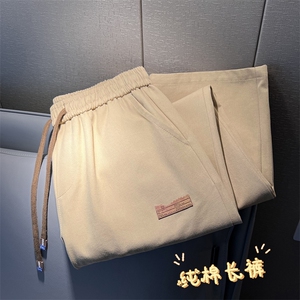 纯棉拖地裤宽松复古百搭纯色百搭时尚潮流 K632-特批37图片