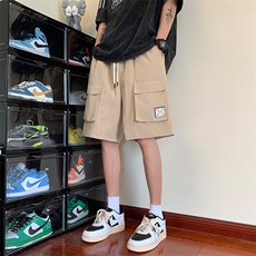 工装短裤男夏季男士休闲裤潮流直筒贴标大口袋A266-TYK2331-P35，男装牛仔裤，电商A266