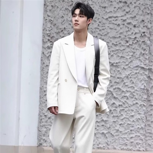 春秋韩ins网红禁欲系痞帅西服男气质时髦简约高级感西装外套潮图片