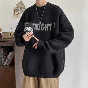 现货 现货 宽松圆领毛衣男秋冬百搭针织衫 D329-QM809-P65控88图片