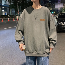 S6293-P28秋季圆领卫衣男大码韩版宽松长袖外套，男装卫衣，电商A040