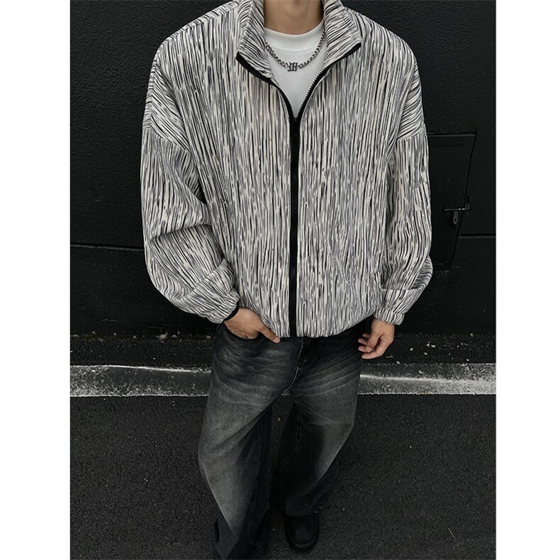 现货JK10071-特批55夏季大码灯芯高品质夹克外套宽松情侣上衣,男装夹克,电商A059