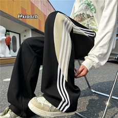 XZ616秋季新款重磅华棉撞色拼接织带休闲长裤TY1075特P35控68，男装休闲裤，星座512A（原616）