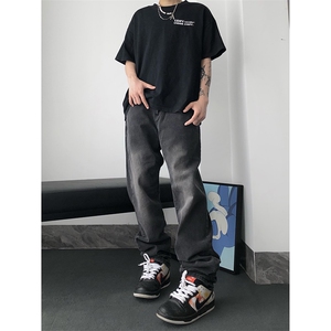 美式ins高街 hiphop小众刺绣牛仔裤货号K710P6588图片