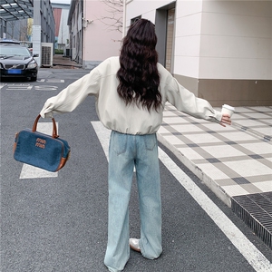 港风翻领假两件皮衣外套女2026新款减龄上衣2C227/6606/P165K268图片