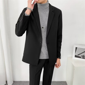 西装外套男春秋季修身宴会婚礼商务休闲西服轻熟风男士上衣服 Y73图片