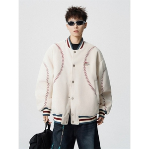 1506-1/MA5031/P76新款潮流冬季宽松棒球棉服男女同款小众设计图片