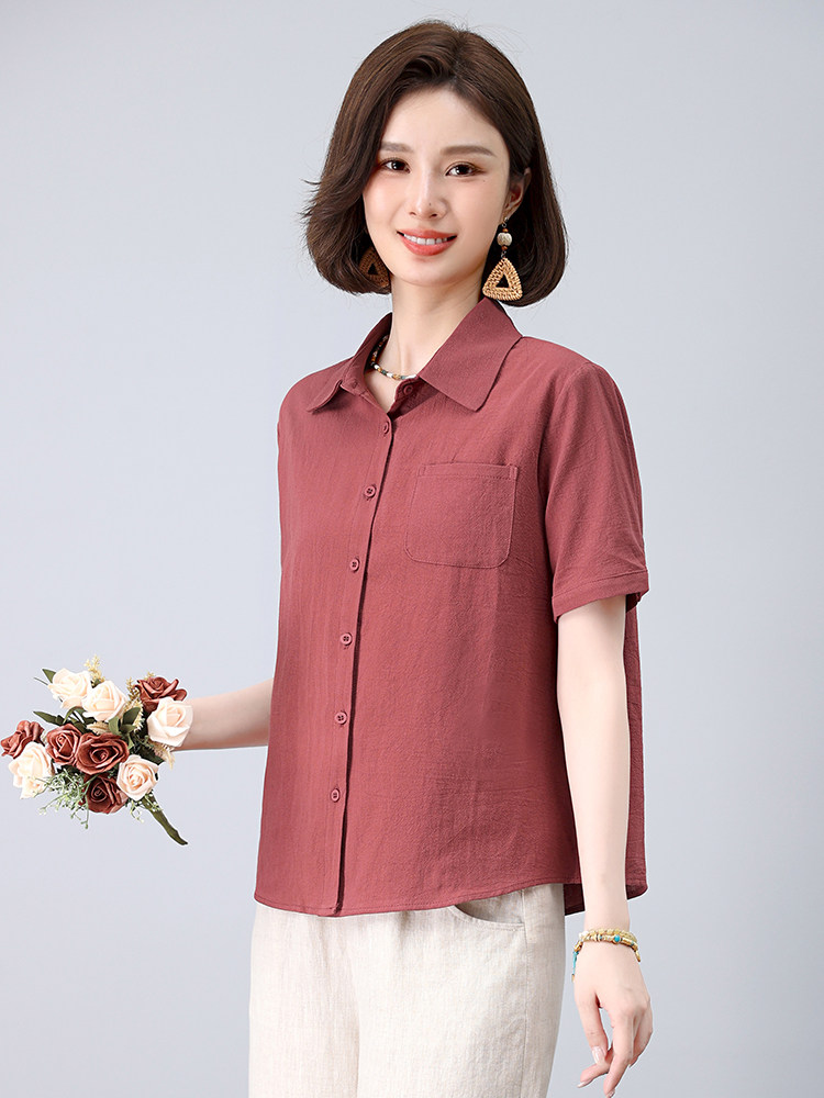 两件套女夏季衬衫裤子纯色百搭简约时尚套装,女装套装/套裙,曼沙奕珂