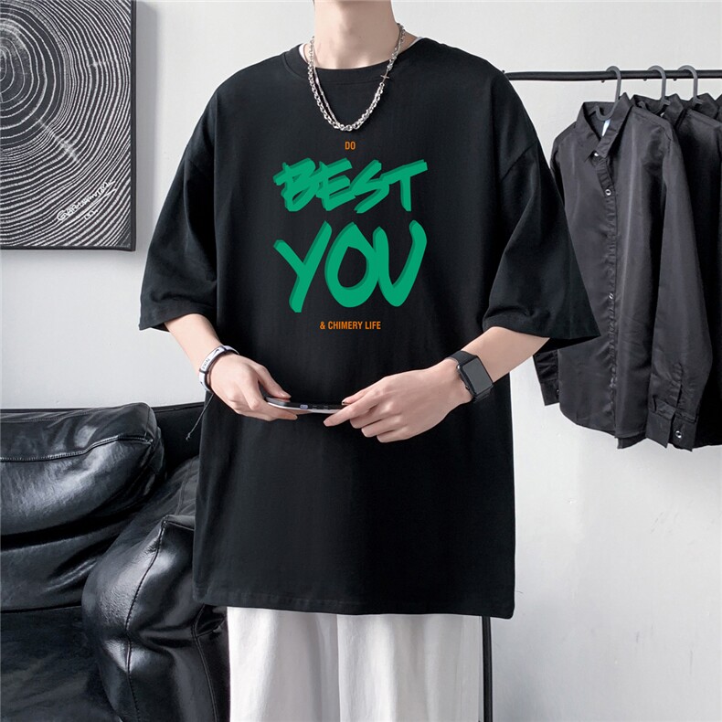 230克重磅质感纯棉天猫抖音港风男落肩短袖T恤T2023P30控48，男装T恤，星座225-5