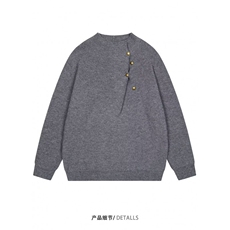 不规则纽扣设计感高领毛衣男潮牌痞帅慵懒针织衫上衣MK140，男装针织衫/毛衣，星座1116A（原606A-3）