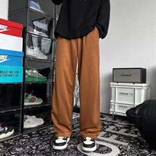 直筒阔腿裤美式ins高街潮运动休闲裤X146P30，男装休闲裤，星座1116-2