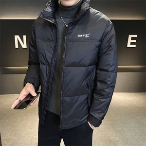 2025数据男士冬季羽绒服立领百搭鸭绒保暖青年夹克外套图片