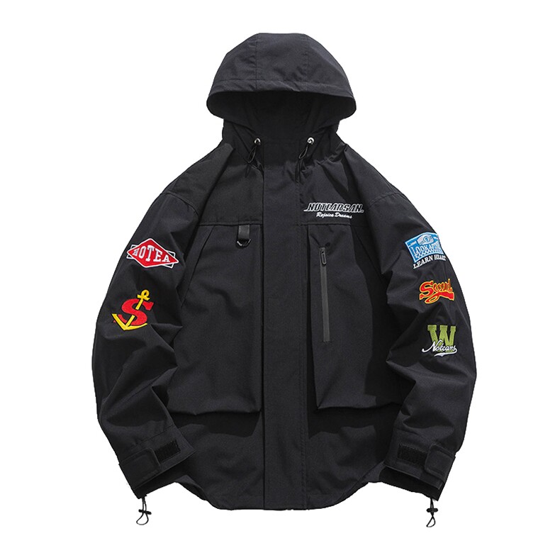春季新款美式山系户外情侣冲锋衣机能刺绣外套夹克JK02318-P100,男装夹克,星座308B-2