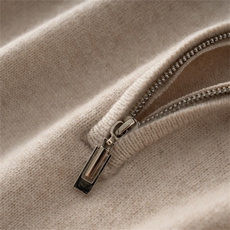 2025年秋季新款七针双股加厚半拉链针织男士羊绒衫时尚休闲通勤，男装羊绒套衫，星纬羊绒