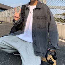 春秋季牛仔夹克外套男新款潮牌工装上衣服宽松休闲褂子JK4550-P65,男装夹克,星座1008-2