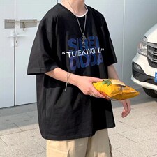 t恤男夏季潮流港风百搭短袖男ins潮牌高街衣服T531P30，男装T恤，星座1116-2