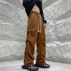 设计感褶皱堆堆裤直筒休闲运动裤X1213-KK143-P58（70%棉30%纤维，女装休闲裤，星座1213