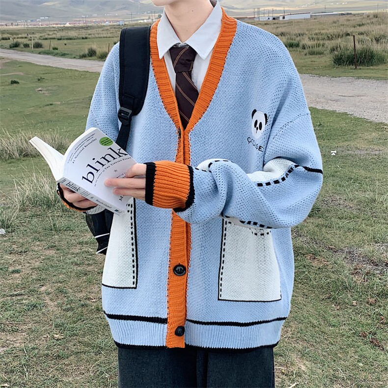 ！2023秋冬新款男士针织开衫毛衣潮牌百搭针织外套M327P78,男装针织衫/毛衣,电商B220