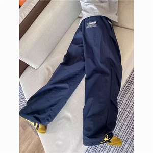 夏季新款干面料宽松运动长裤韩版直筒裤薄款男女显瘦长裤潮XA8029图片