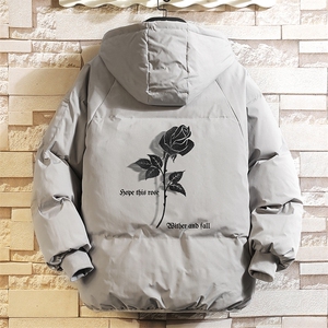 控128加绒面包服男大码羊羔毛衣男MY16279-P100图片